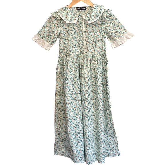 Scarlet Darkness Dresses & Skirts - 7Y Scarlet Darkness Floral Maxi Dress Cottagecore Prairie Victorian Eyelet Lace